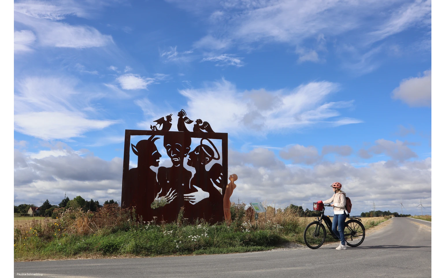 Skulpturenradweg Wegmarken - Galgenvögel im Ampen